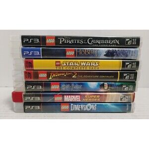 SONY PLAYSTATION 3 LEGO 7 GAME LOT INDIANA JONES HARRY POTTER STAR WARS HOBBIT
